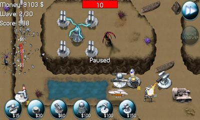 Screenshots of the game Tower Defense Nexus Defense on Android phone, tablet.