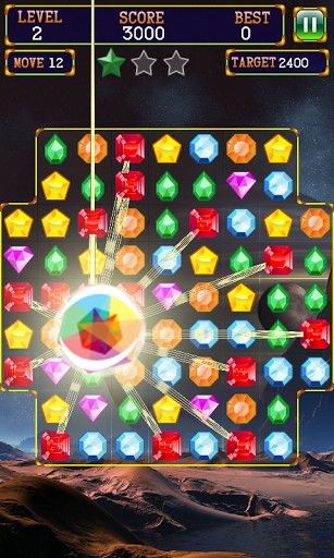 Screenshots of the game Jewels saga by Kira game on your Android phone, tablet.