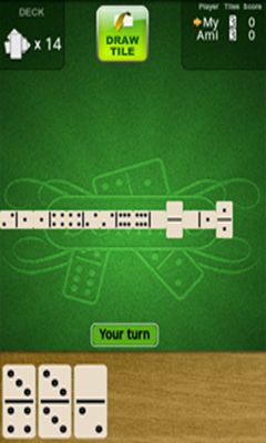 Screenshots of the game Dominoes Deluxe on Android phone, tablet.