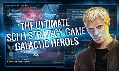 Screenshots of the game Galactic Heroes on Android phone, tablet.