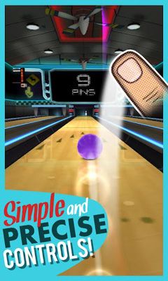 Captures d'écran du jeu Rocka de Bowling en 3D pour Android, une tablette.