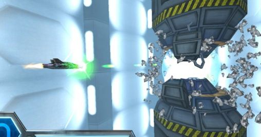 Screenshots of the game Razor Run: 3D space shooter for Android phone, tablet.