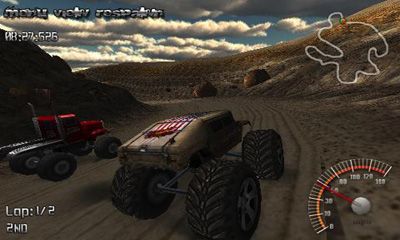 Screenshots of the game Monster Truck Rally on Android phone, tablet.