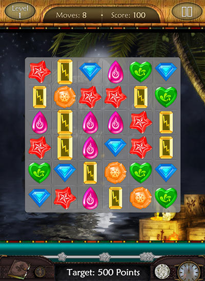 Capturas de tela do jogo de Jóias busca por telefone Android, tablet.