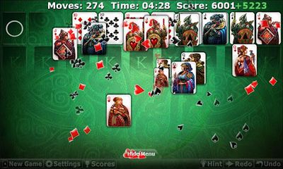 Screenshots of Solitaire Double-Deck HD for Android phone, tablet.