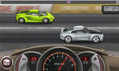 Screenshots of the game Drag Racing for Android phone, tablet.