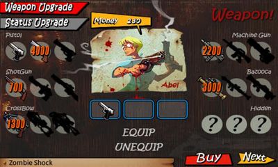 Screenshots of the game Zombie Shock on Android phone, tablet.