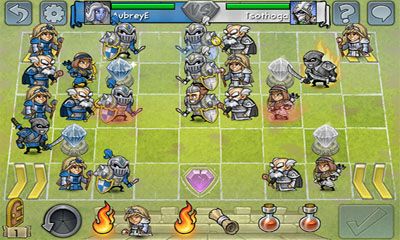 Captures d'écran du jeu Hero Academy sur Android, une tablette.