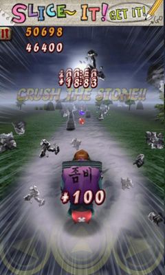 Captures d'écran du jeu Zombie Runaway pour Android, une tablette.