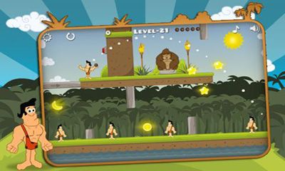 Captures d'écran du jeu Angry Tarzan sur Android, une tablette.