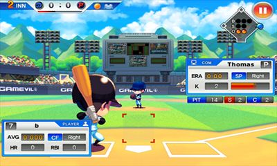 Screenshots of the game Baseball Superstars 2012 for Android phone, tablet.
