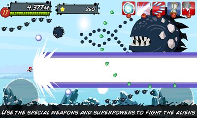 Capturas de tela do jogo Salvar A Terra Monstro Alien Shooter no telefone Android, tablet.
