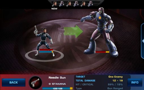 Screenshots of the game Avengers Alliance on Android phone, tablet.