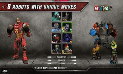 Screenshots of the game Real Steel HD for Android phone, tablet.