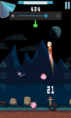 Capturas de tela do jogo Skullpogo no telefone Android, tablet.