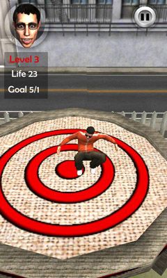 Screenshots of the game Human Slingshot on Android phone, tablet.