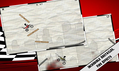 Captures d'écran du jeu, Stick Stunt Biker sur votre téléphone Android, une tablette.