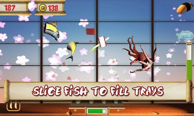 Captures d'écran du jeu SushiChop pour Android, une tablette.