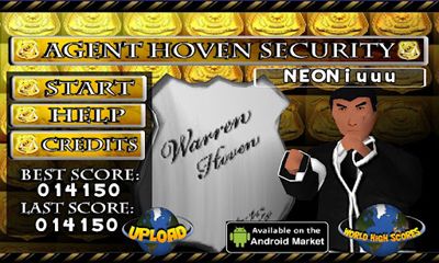 Screenshots of the game Agent Hoven Security on Android phone, tablet.