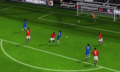 Captures d'écran du jeu Real Football 2012 pour Android, une tablette.