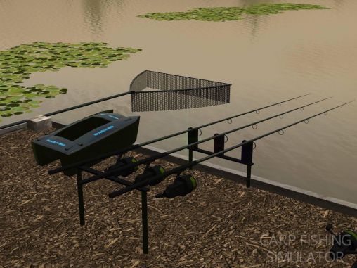 Captures d'écran du jeu de pêche à la Carpe simulateur sur Android, une tablette.