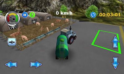 Screenshots of the game Tractor Farm Driver for Android phone, tablet.