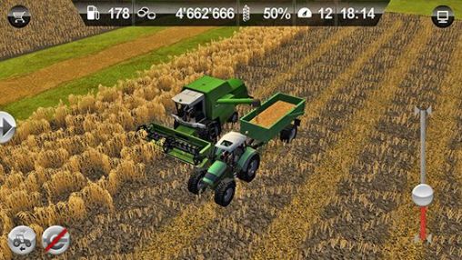 Screenshots of the game Farming simulator 14 Android phone, tablet.