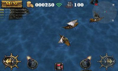 Screenshots of the game Pirates 3D Cannon Master for Android phone, tablet.