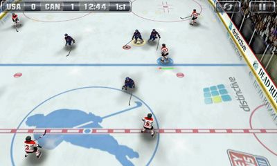 Screenshots of the game Hockey Nations 2010 on Android phone, tablet.