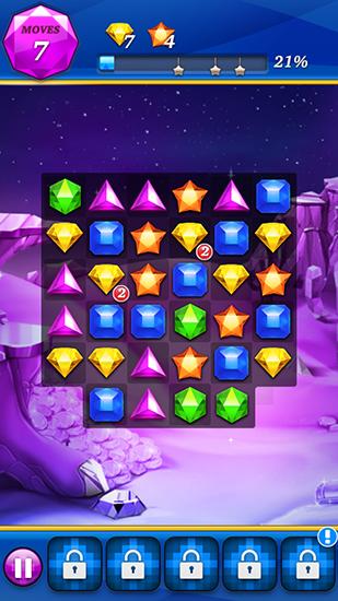 Screenshots of the game Gem mania on Android phone, tablet.