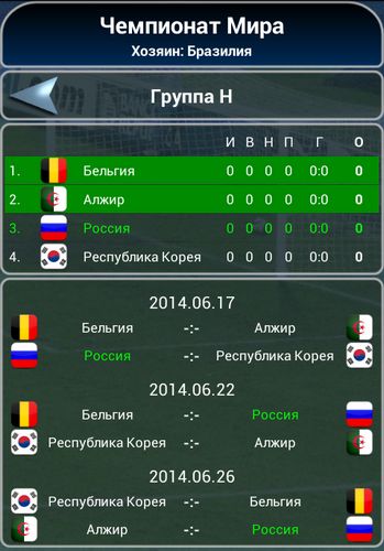 Screenshots of the game True national football manager on Android phone, tablet.