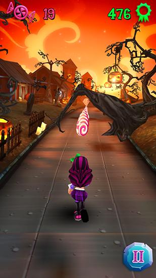 Screenshots of the game Halloween runner on Android phone, tablet.