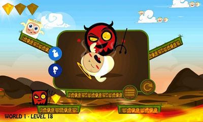 Captures d'écran du jeu Cieux l'Enfer sur Android, une tablette.
