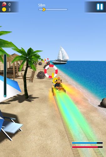 Screenshots of Crazy game speed: Beach moto racing on your Android phone, tablet.