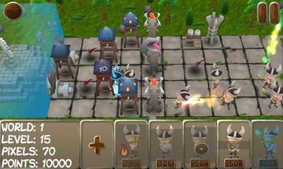 Screenshots of the game Pixel Raid on Android phone, tablet.
