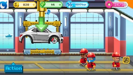Captures d'écran du jeu mondial de l'Automobile: la Voiture, l'usine sur Android, une tablette.
