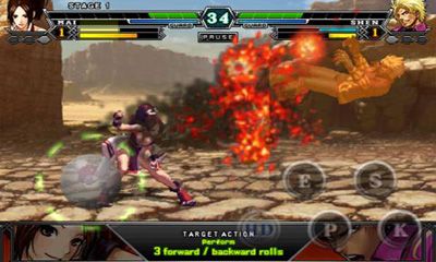 Screenshots of the game The King of Fighters for Android phone, tablet.