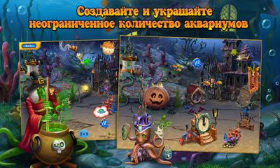 Captures d'écran du jeu Fishdom Spooky HD sur votre téléphone Android, une tablette.