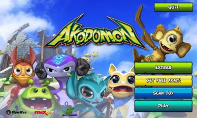 Captures d'écran du jeu Akodomon sur Android, une tablette.