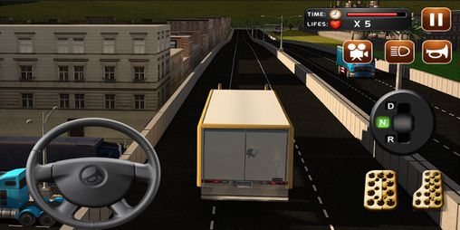 Screenshots of the game Heavy duty trucks simulator 3D for Android phone, tablet.