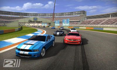 Screenshots of the game Real Racing 2 on Android phone, tablet.
