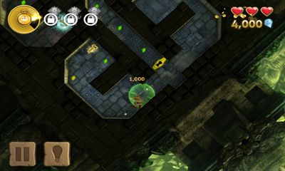 Captures d'écran du jeu Lazy Raiders sur Android, une tablette.