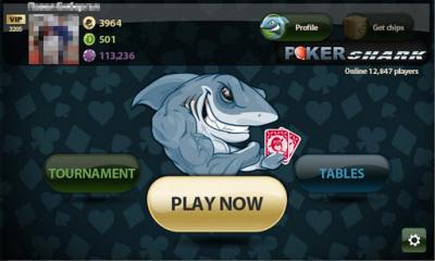 Screenshots of Poker game Shark for Android phone, tablet.