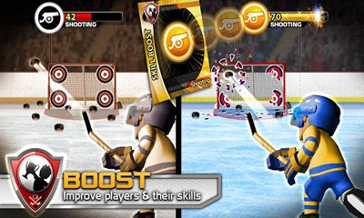 Screenshots of the game Big Win Hockey 2013 for Android phone, tablet.