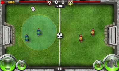 Captures d'écran du jeu Shootball sur Android, une tablette.