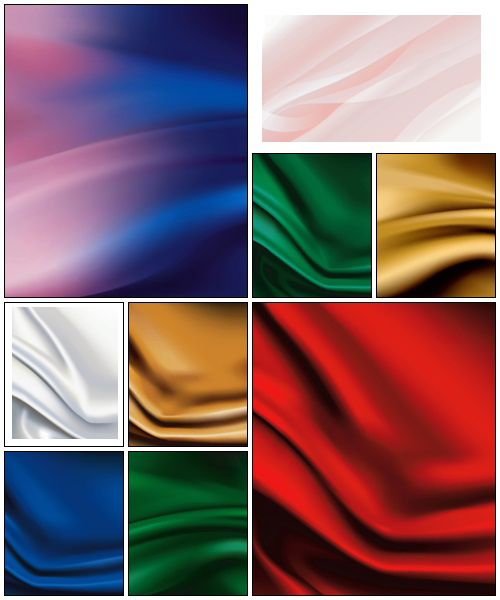 Vector of color silk fabric background - vector stock