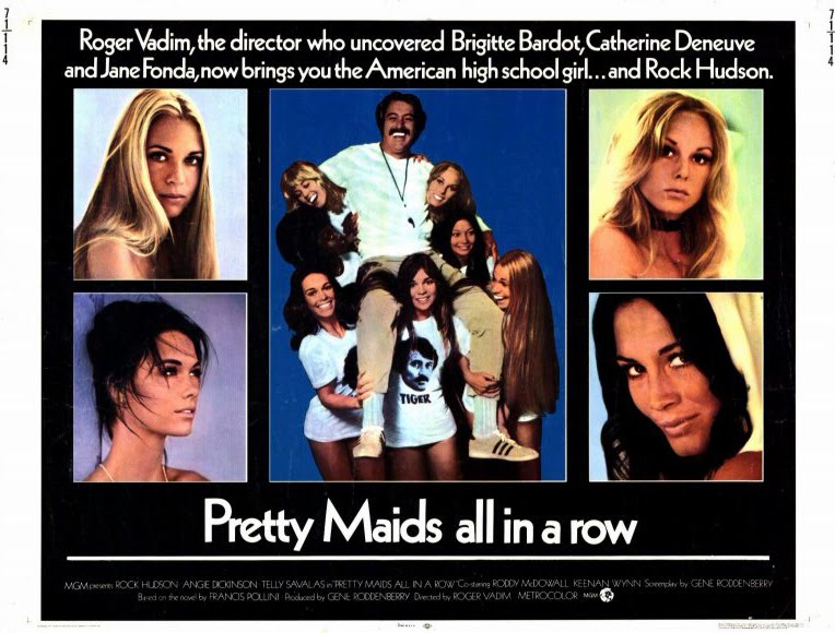 Pretty Maids All in a Row /  ,    (Roger Vadim) [1971 ., Comedy, Crime, Thriller, DVDRip]