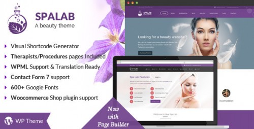 Spa Lab v1.2 - Beauty Salon WordPress Theme  