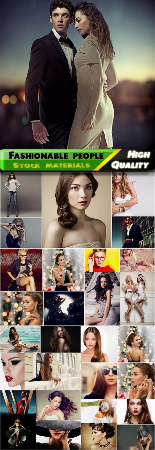 Glamorous and fashionable people Stock images - 32 HQ Jpg