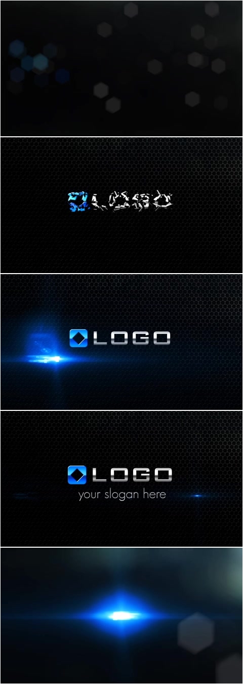 Pond5 - Dark Corporate Logo Text Title 3D Light Shatter Particles Reveal Animation Intro 41094690 (After Effect Template)